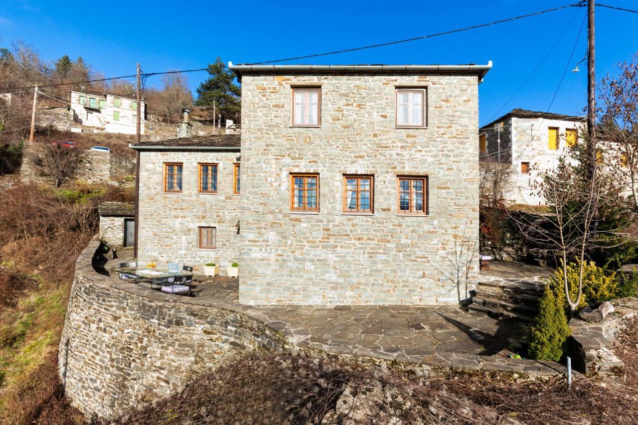 Willa Heaven'S View Mansion - Zagori Stone Built Gem Kipoi Zewnętrze zdjęcie